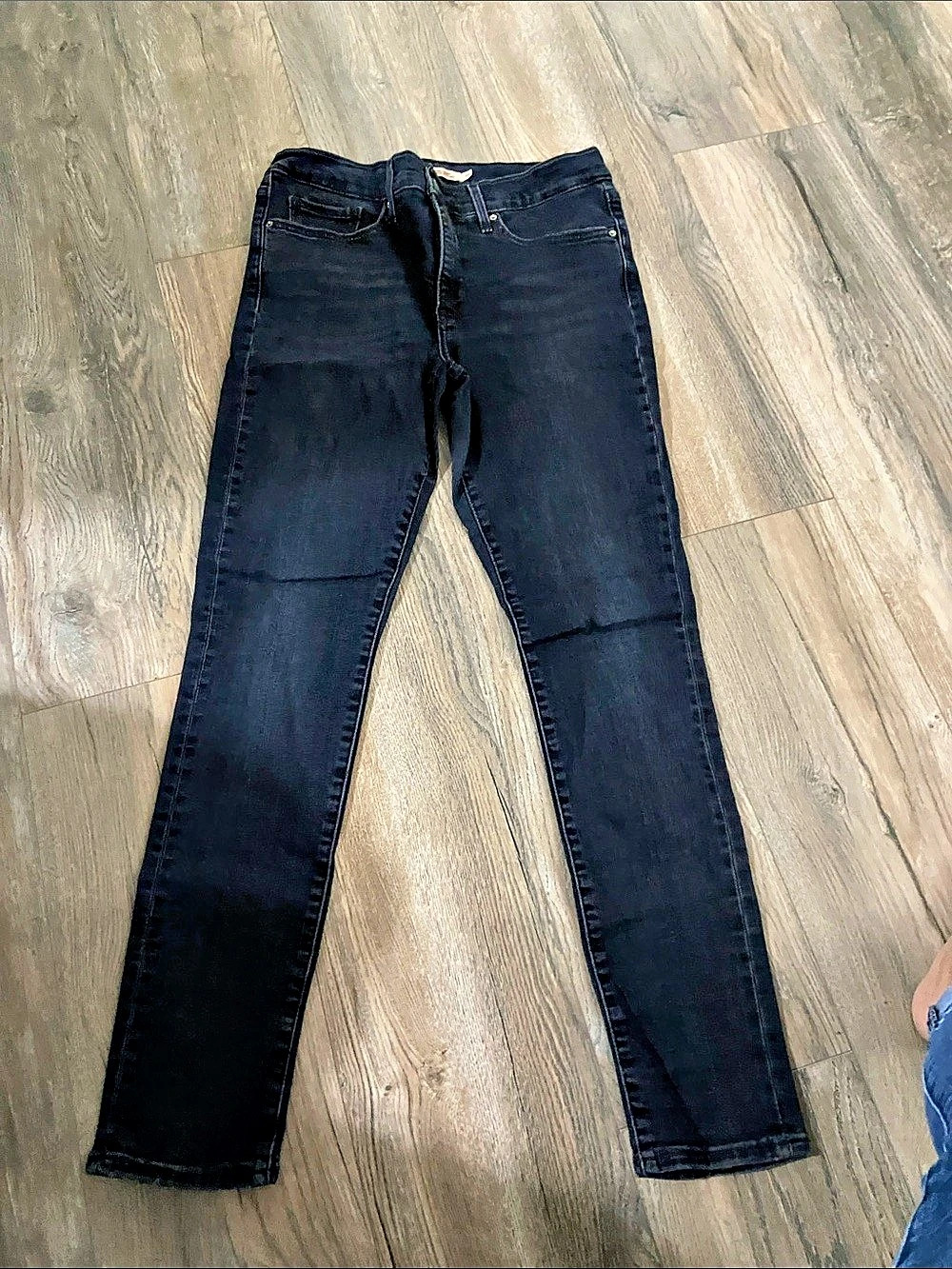 7 For All Mankind The Skinny Jeans Waist 30 Black